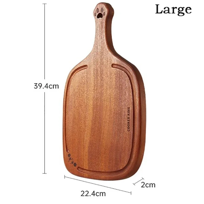 COOKER KING Wooden Kitchen Board Household Pizza Bread Fruit Steak Profession Cutting Board Hangable Kitchen Tool in Stock