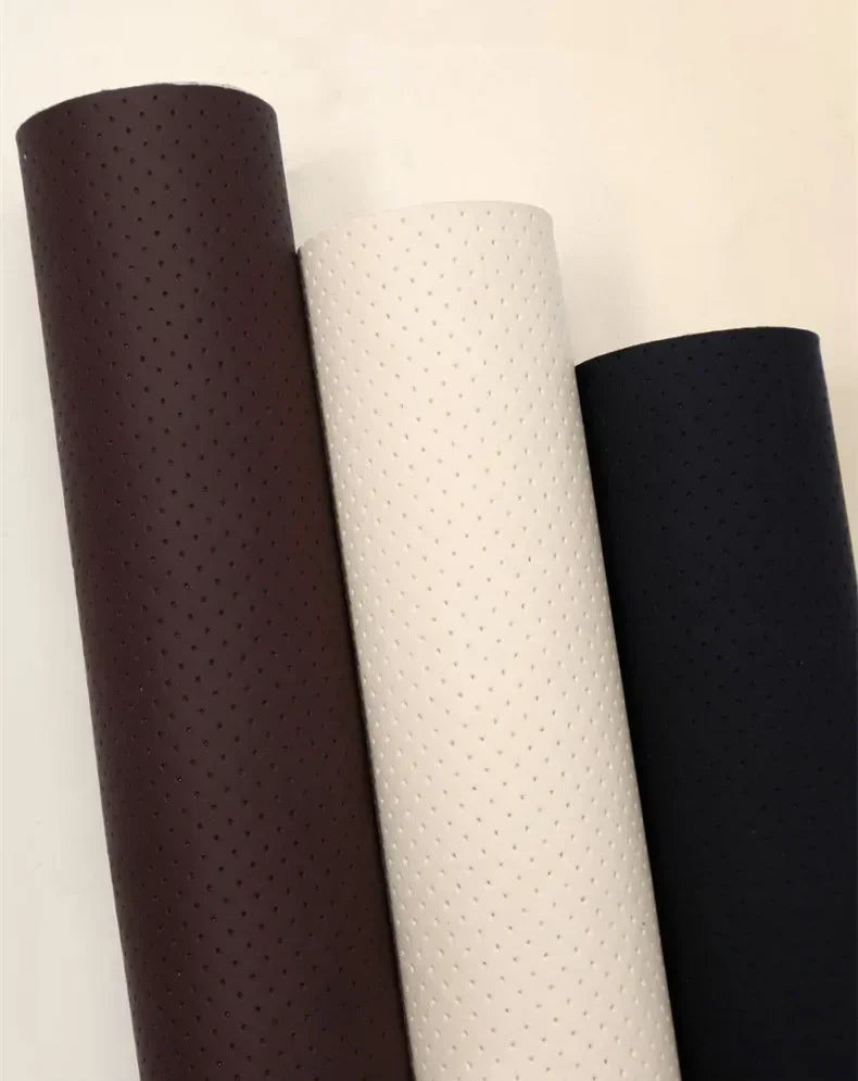 Self-Adhesive Faux Leather Repair Patch Breathable Perforated Leather Repair Sticker for Furniture Sofas Car Seats Office Chairs