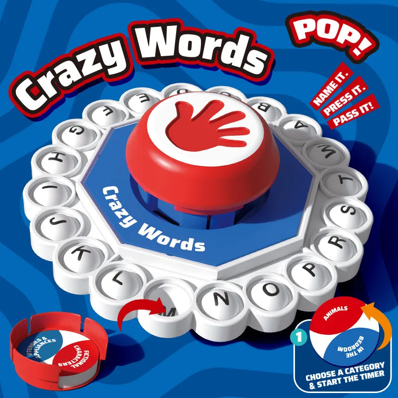 Cross-border  Crazy Letter Game board game toy parent child interactive fast paced word tabletop game