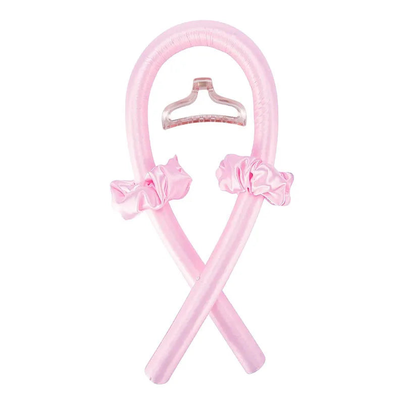 Heatless Curling Rod Headband Lazy Natural Soft Wave DIY Hair Rollers Curling Rod Curls with Hair Claw Clip Salon Styling Tools