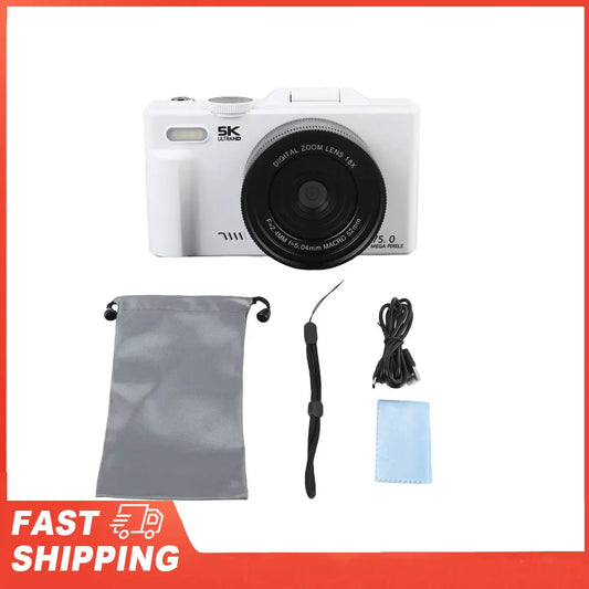 5K HD WiFi Digital Camera Portable 18XAF Autofocus High Definition 3 Inch  Screen 5K Digital Camera for Photography and Video