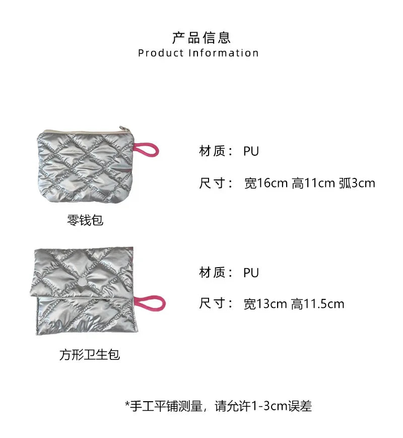 Silver Lingge Bow Pattern  Coin Purses Small Canvas Coin Wallet Lady Girls Earphone Coin Key Money Storage Bag Zipper Pouch