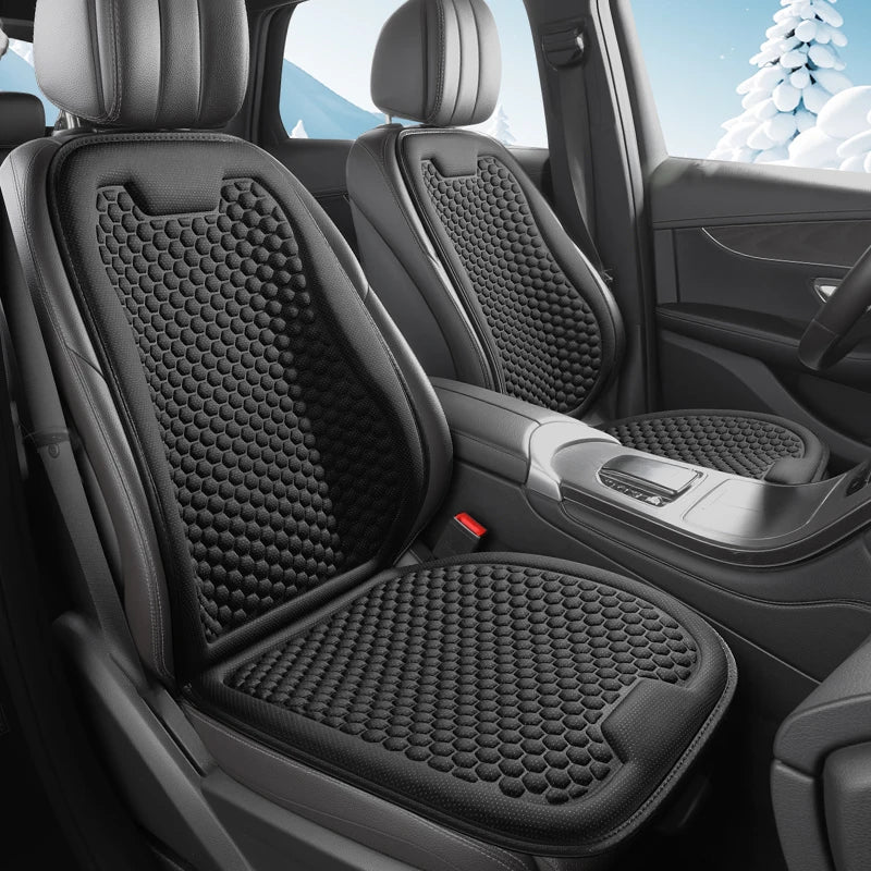Breathable Comfortable Summer Cool Ice Silk Car Seat Cushions with 3D Spherical Protrusions Soft for Most Cars