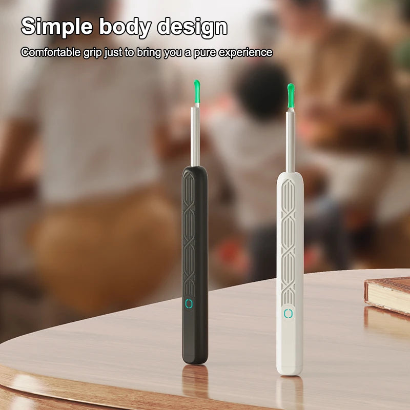 Intelligent WiFi Ear Health Device with Live Camera & LED Lighting, Solid ABS Plastic, Easy Transportation Design