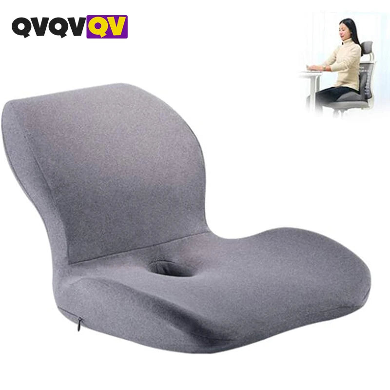 1Pcs Seat Cushion for Office Chairs - Momery Foam Chiar Cushion for Tailbone Pain Relief,Back Pain,Long Sitting Pressure Relief