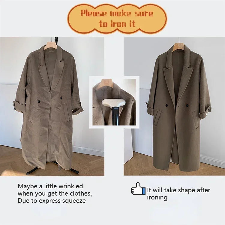 Real Fur Wool Coat Women Clothing Hooded Autumn Winter Commute Fur Coat 2025 Fashion Clothes Lady Raccoon Fur Woolen Jacket