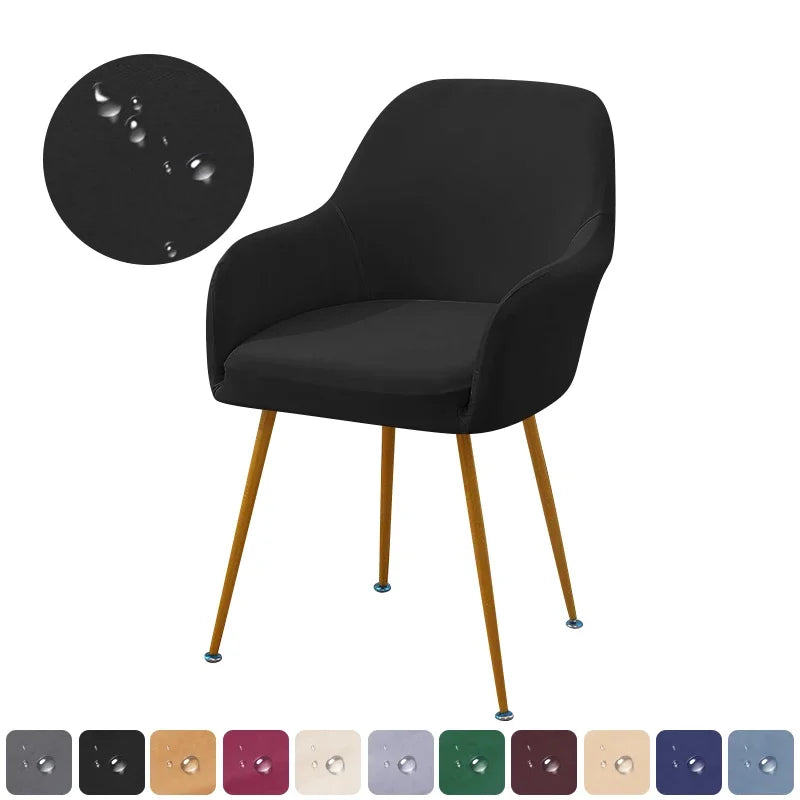 1PC Water Repellent Elastic Chair Cover Stretch High Armchair Covers Office Chairs Slipcover Seat Cover for Hotel Dining Room