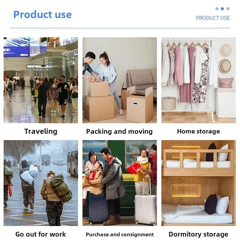 4/2/1pcs Large Capacity Foldable Storage Moving Bag Bluezip-up Hand Woven Packaging Bag Customizable Oval Shape Home Goods