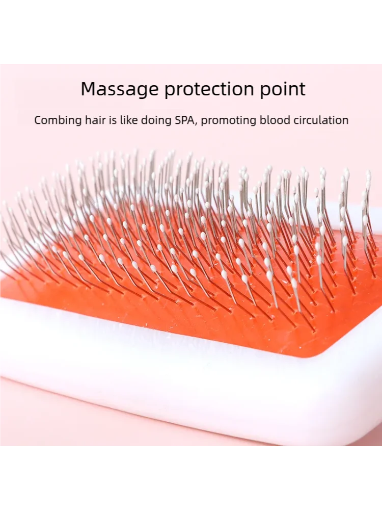 Pet Slicker Brush for Dogs Cats Massage Brush Deshedding Comb Grooming Brush for Poodle Maltese Puppy Kitten Guinea Pig Rabbit