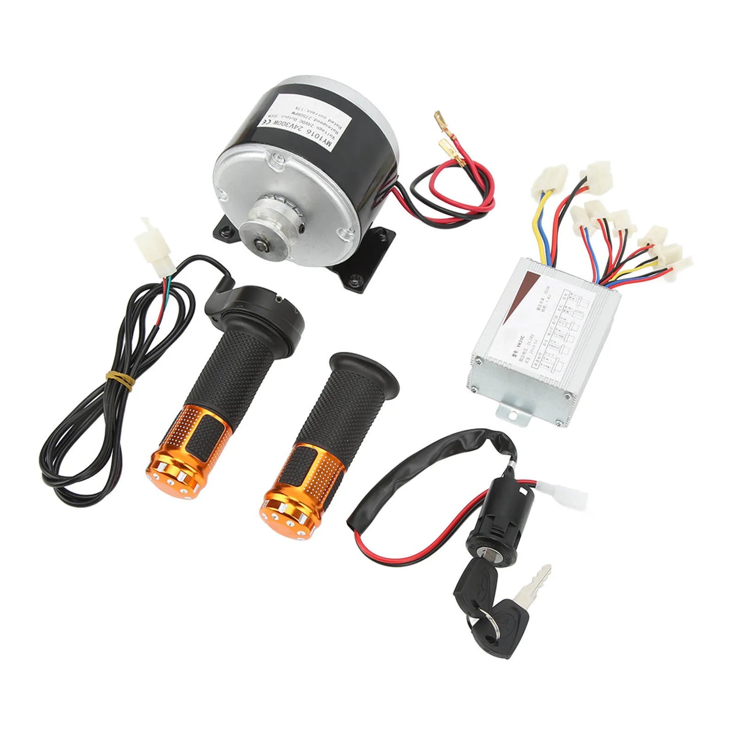 Electric Bike Motor Conversion Kit 24V 300W High Speed Motor 24V 350W Brush Controller Electric Bike Conversion Kit