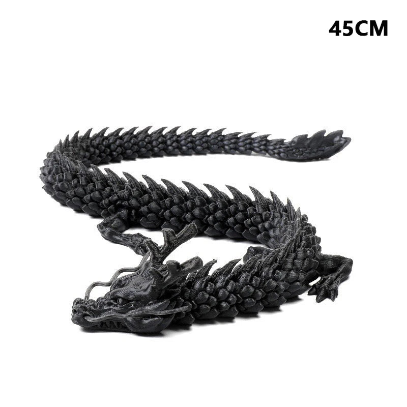 3D Printed Dragon Feathered Wyvern Dragon Articulated Fidget Dragon Home Office Decor Desktop Pet Desk Toy