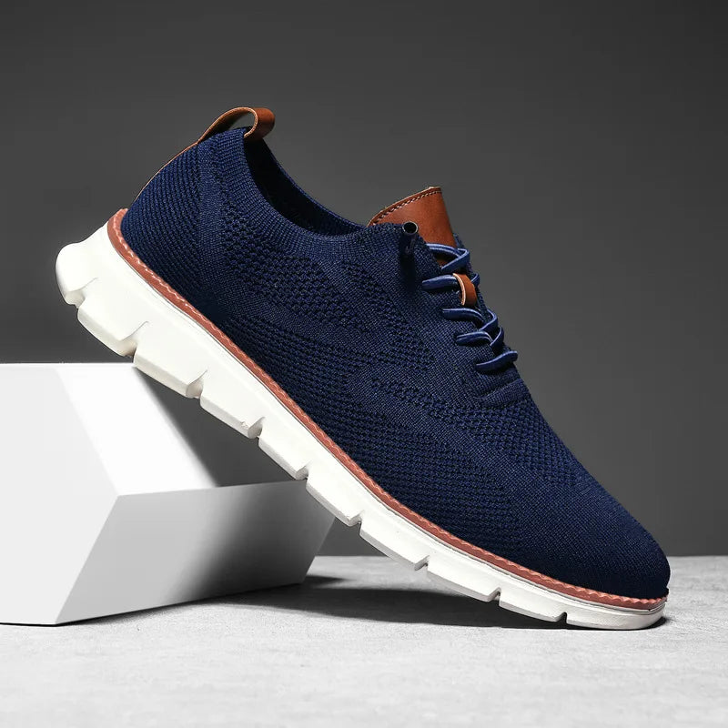 Men Casual Shoes Breeze Stylish Oxfords Fashion Formal Business Urban Breathable Shoes for Male Non Slip Dress Sneakers for Man