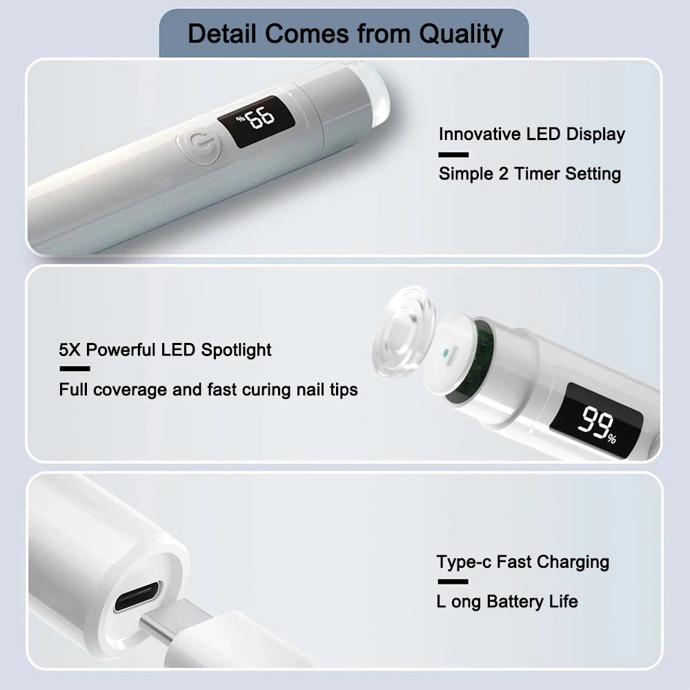 Mini Nails Drying Light UV LED Nail Lamp Mini UV With Stand For Manicure Portable Nail Dryer Stand Lamp Professional Ultraviolet