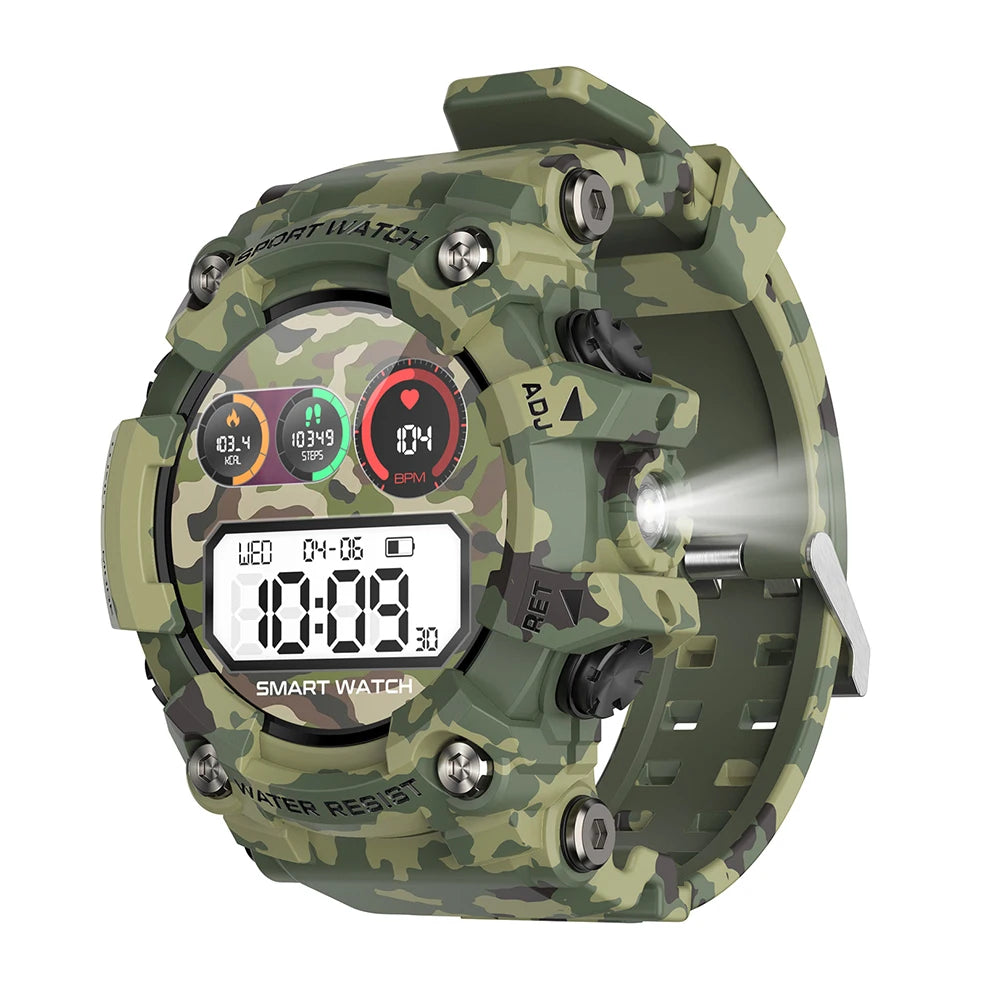 T6plus Compass Altitude Air Pressure Smart Watch  100+ Sport Mode Fitness Tracker Outdoor Military Smartwatch
