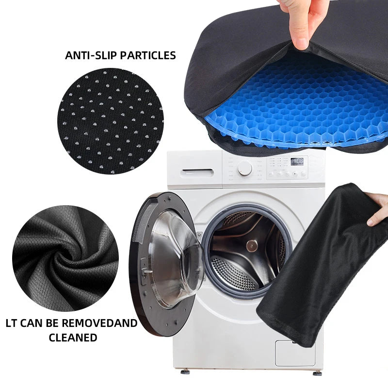 Car Seat Honeycomb Gel Seat Office Seat Four Seasons Universal Silicone Breathable Student Seat Car Seat Honeycomb Gel Seat Offi