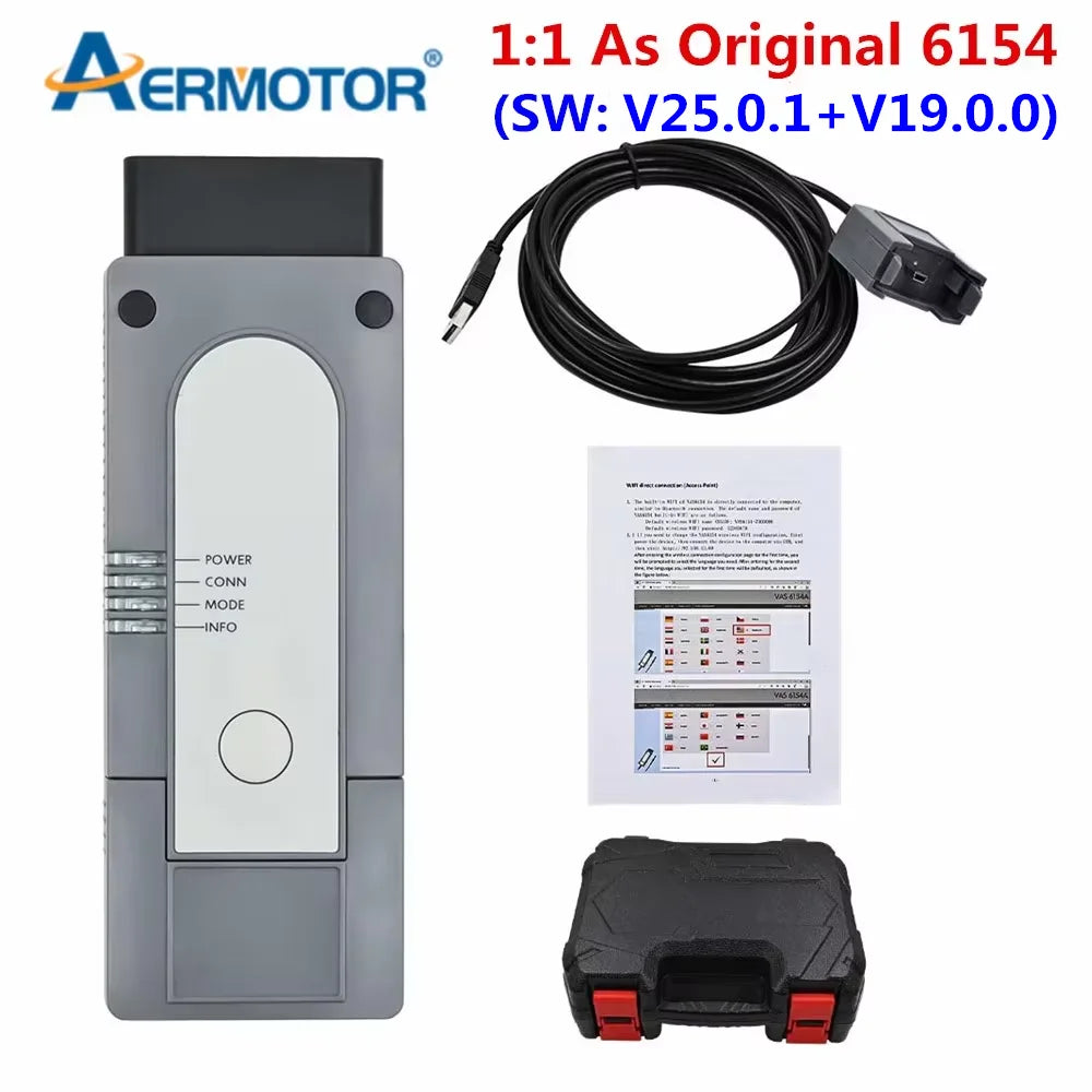 2025 VNCI6154 OD1S 25.0.1 Support CAN FD DoIP Protocol Original Driver Cover All Models 6154 OBD2 Diagnostic Tools ForAUDI ForVW