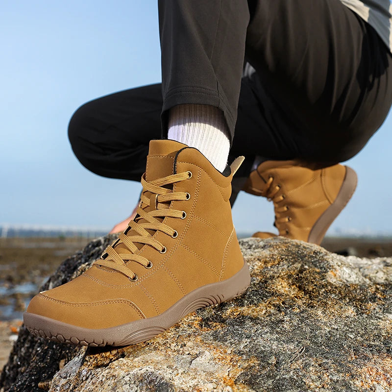boots men outdoor walking shoes Wide-Toe-Box Barefoot Shoes for Men boots men flats Comfortable casual shoes men mocassin
