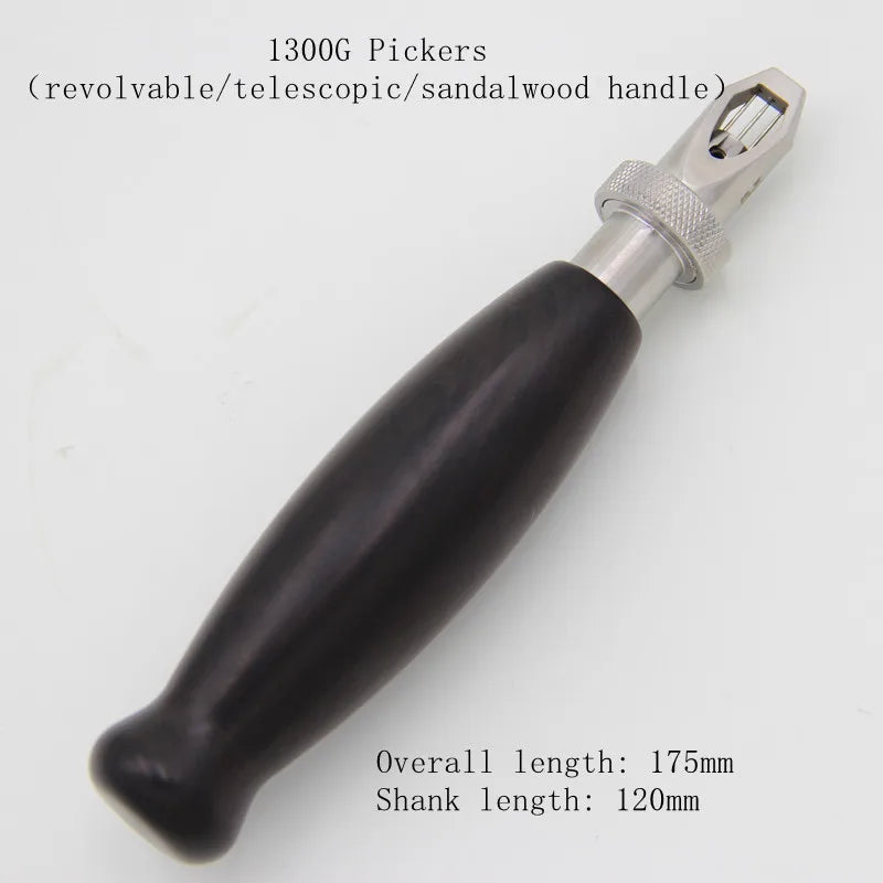 Piano tuning repair tools, pin pliers, pin headers, rotatable, retractable, bendable, gourd-shaped mahogany handle.