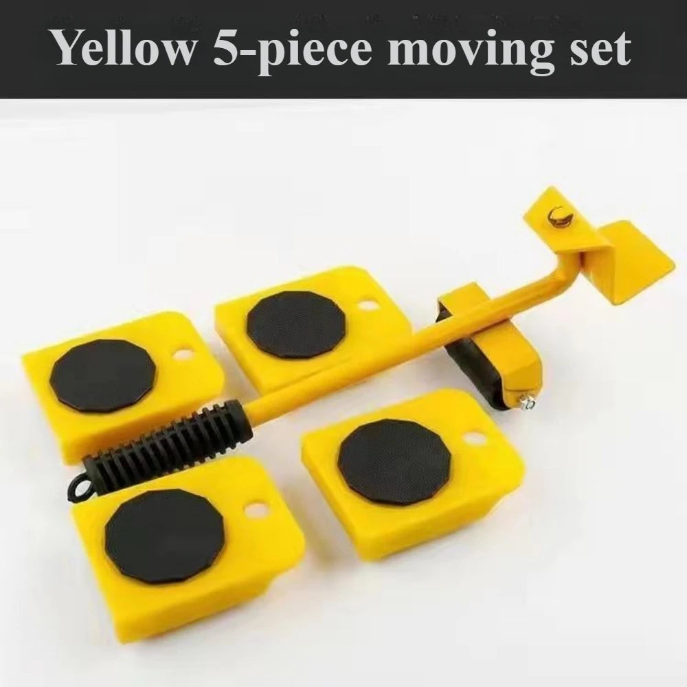 1Set Heavy Duty Furniture Lifter Mover Roller with Wheel Bar Moving Device Lifting Helper Furniture Moving Transport Tool