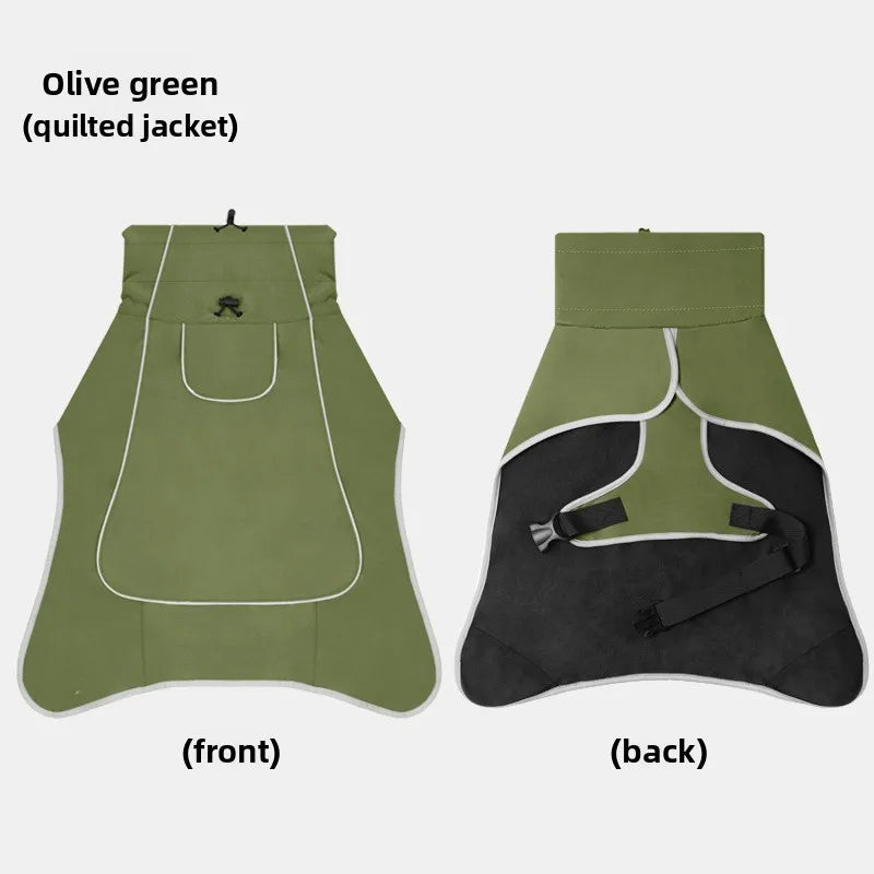 Dogs Clothes Pet Waterproof Raincoat Outdoor Sunny And Rainy Two Use Pet Clothing Medium And Large Dogs Raincoat