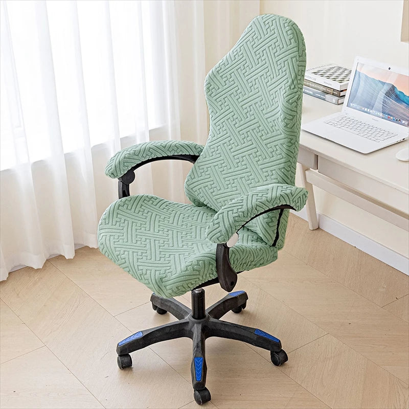 Jacquard Gaming Chair Covers Elastic Office Chairs Cover Armchair Slipcover Computer Chair Slipcovers with Armrest Covers