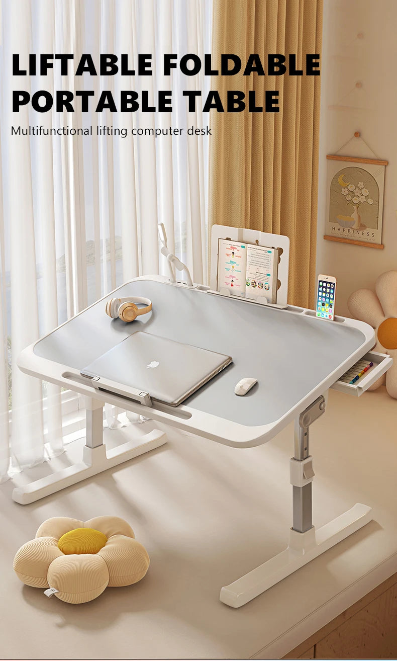 Computer Bed Table Computer Desk Children's Study Desk Bedroom Living Room Desk Adjustable Biurko Narozne Gamingowe Furniture
