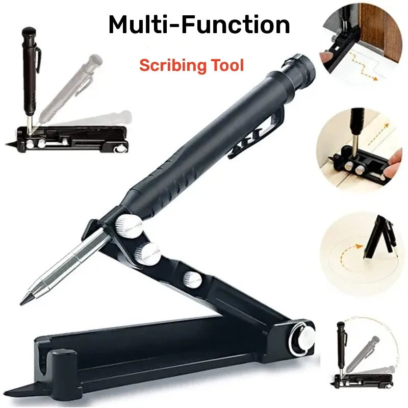 Graffiti Tools Writing Tools With Deep Hole Pencils Woodworking Line Measuring Tools Multi-function Adjustable Compass Tool