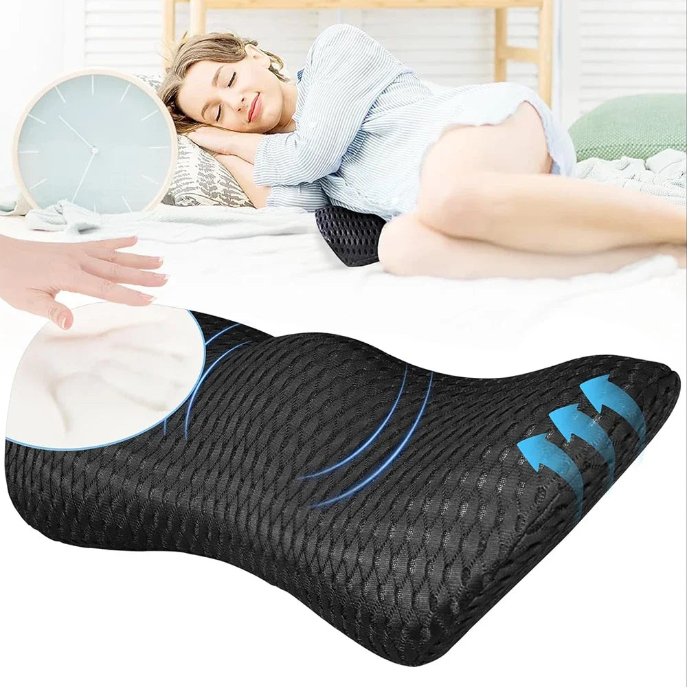 Memory Foam Lumbar Support Pillow for Lower Back Pain Relief for Car Seats, Office Chairs, Gaming Consoles,Sofas,Recliners,Beds