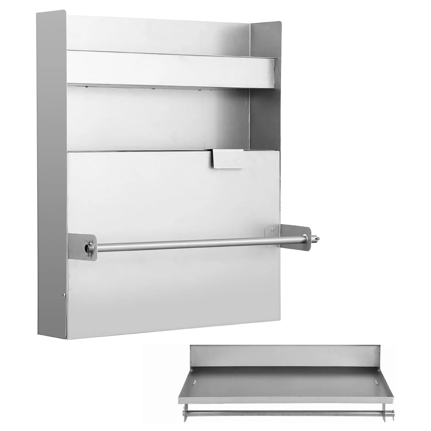 Wall Mounted Tool Tray, Storage Trailer Tool Cabinets, Small Wall Mounted Steel Cabinets Adjustable Shelves For Garages