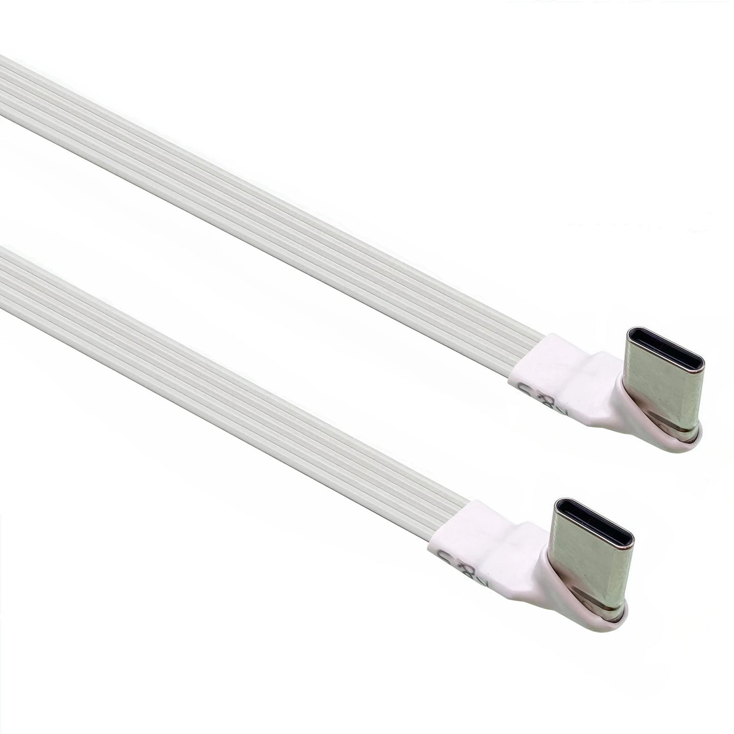 5CM 10CM 20CM 30CM 50CM 100CM USB 2.0 Type C to Type C Extension Cable 90° Adapter FPC FPV Band Flat USB C Cable 3A 5CM-100CM