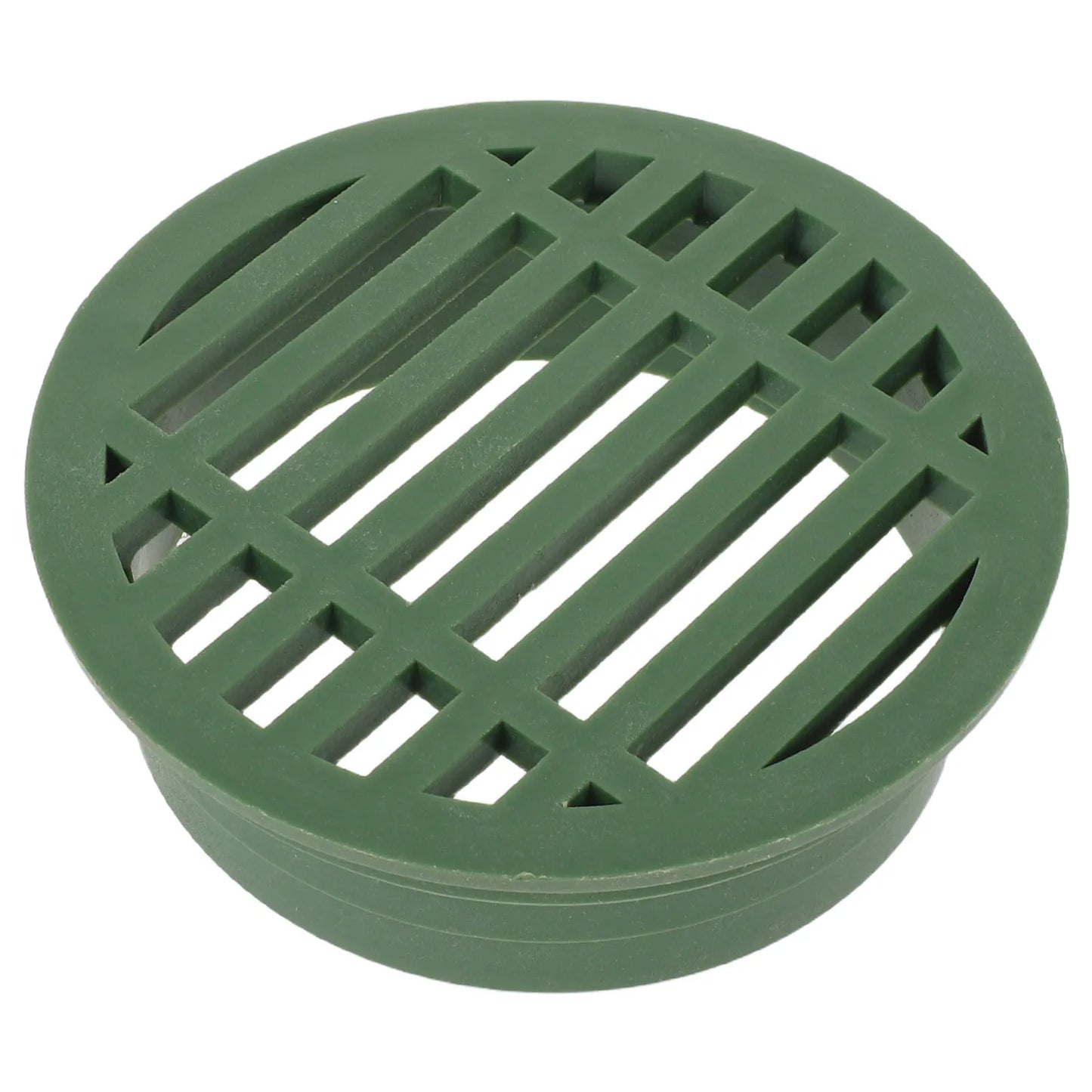 Green 4" Round Plastic Garden Drain Grate For Outdoor Landscaping Lawn Horticulture Planter Drainage Landscape Drain