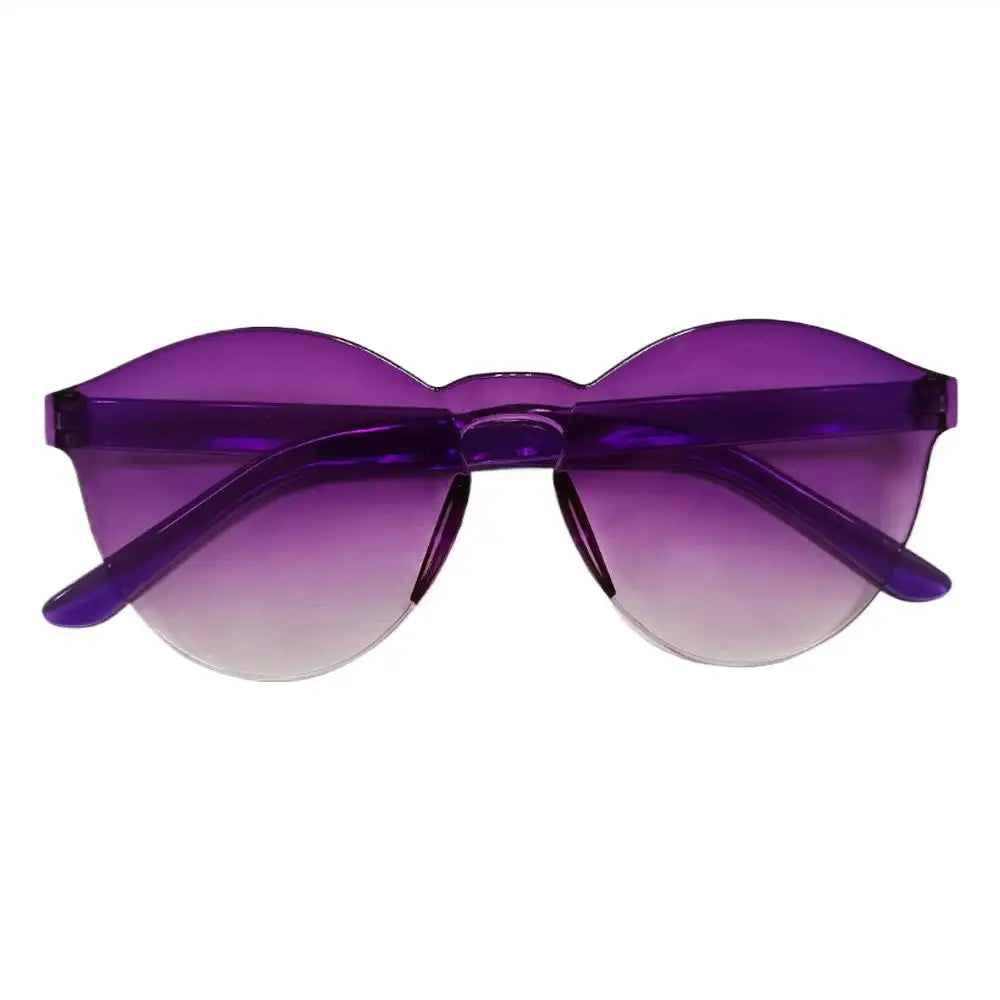 One-piece Frameless Sunglasses Women  Fashion Gradient  Sun Glasses Trending Eyewear
