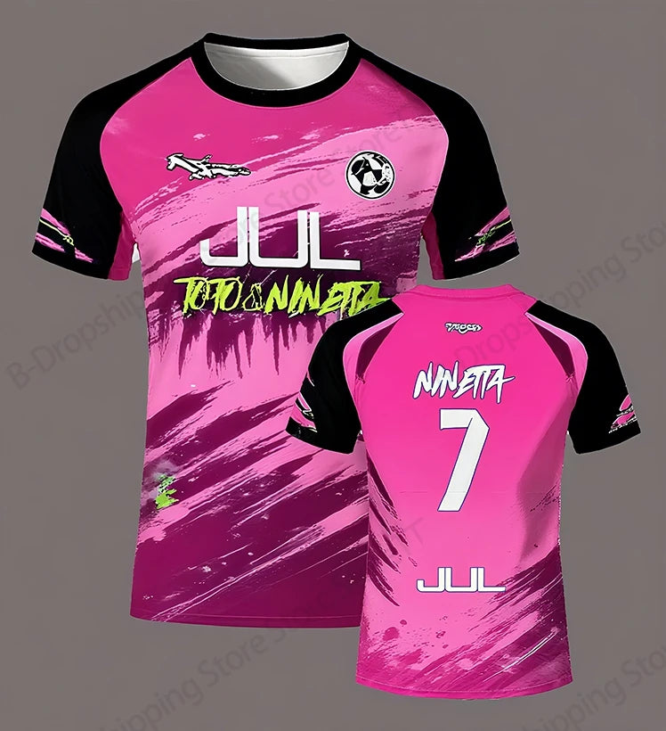 Jersey 90 minute JUL MM8 Football 3d Print T-shirt Men Women Fashion Short Sleeve Tops Tees Sports Tshirt Y2k Clothing New 2025