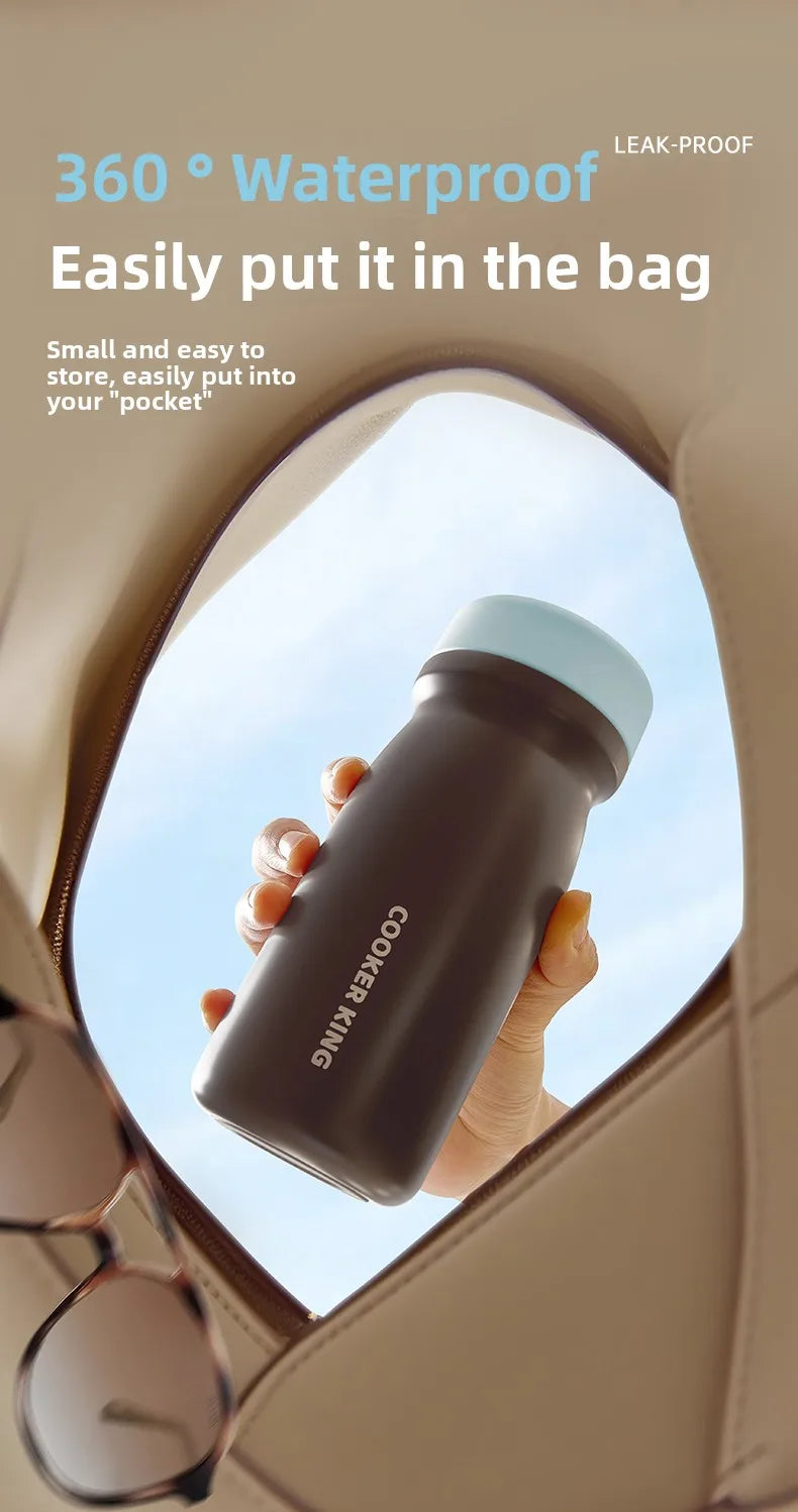 COOKER KING Leakproof Thermos for Travel Commuting Office Use Keep Your Beverages at Desired Temperature Stainless Stee