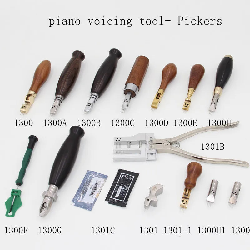 Piano tuning repair tools, pin pliers, pin headers, rotatable, retractable, bendable, gourd-shaped mahogany handle.