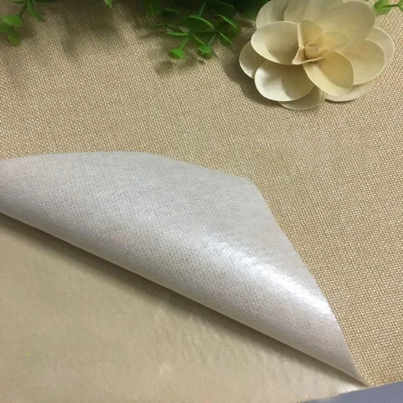 Self Adhesive Linen Fabric Adhesive Durable Linen Cloth for Sofa Furniture Car Seats Office Chairs Boxes Handicraft Handmade DIY