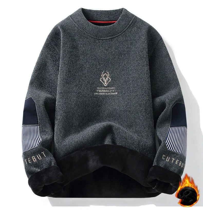 Pullovers Sweater For Men Men's Clothing Men's Sweat-shirt Spring Casual Streetwear Knit Autumn Fashion Hombre Warm Solid Male