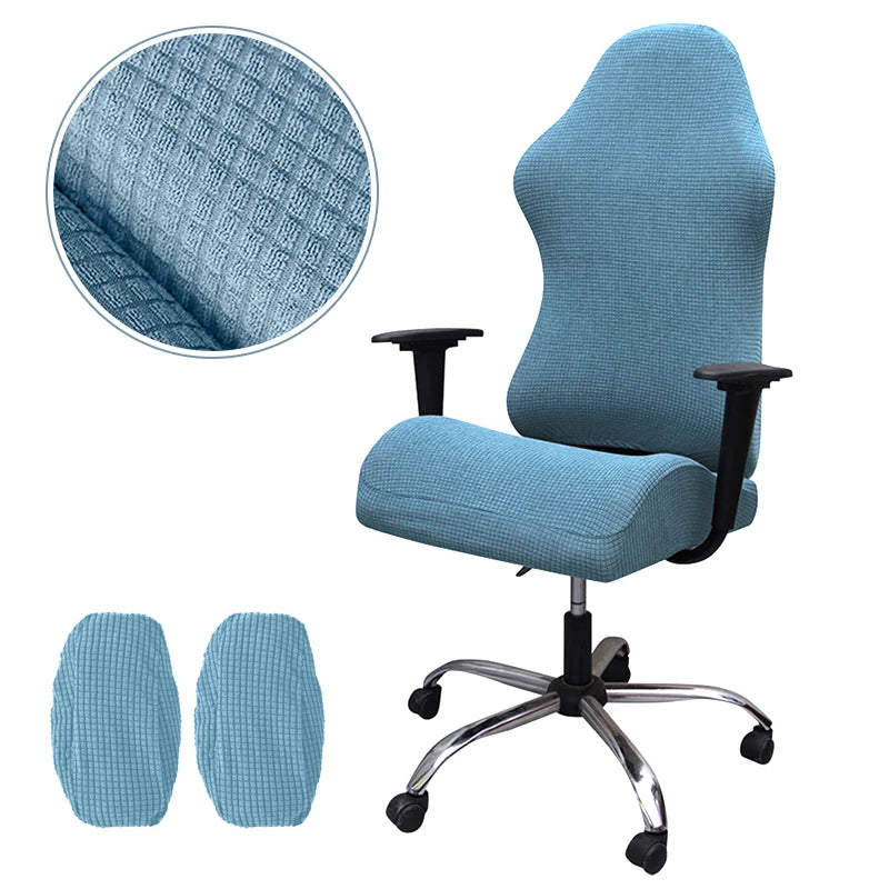 Jacquard Gaming Chair Covers Elastic Office Chairs Cover Armchair Slipcover Computer Chair Slipcovers with Armrest Covers