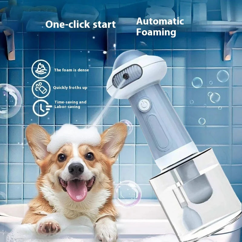 Pet Shower Gel Frother Bubble Machine Dog And Cat Shower Gel Frother Second-Generation Portable And Practical Gift Home Goods