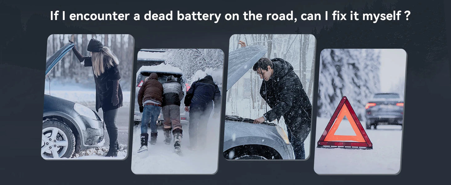 Car Jump Starter with Air Compressor Power Bank Portable Emergency Battery Booster Starting Device for Cars