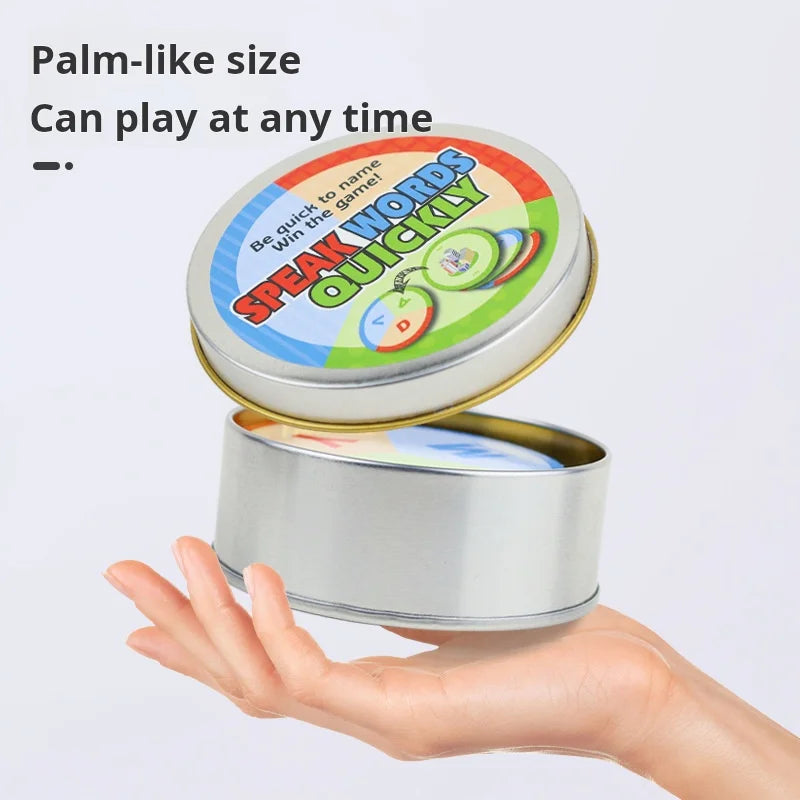 Children's Toys Spell English Word Game Card Quickly Say Words Interactive Board Game English Literacy Card