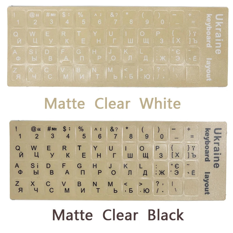 SR Ukraine Scrub Smooth 9 Stickers With Protective Film Layout Button Letters For Macbook PC Laptop Accessorie Computer Keyboard