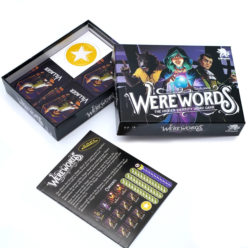 Werewords Board Game Fun for Families Engaging Social Deduction Great for Families Party Game for Word Game