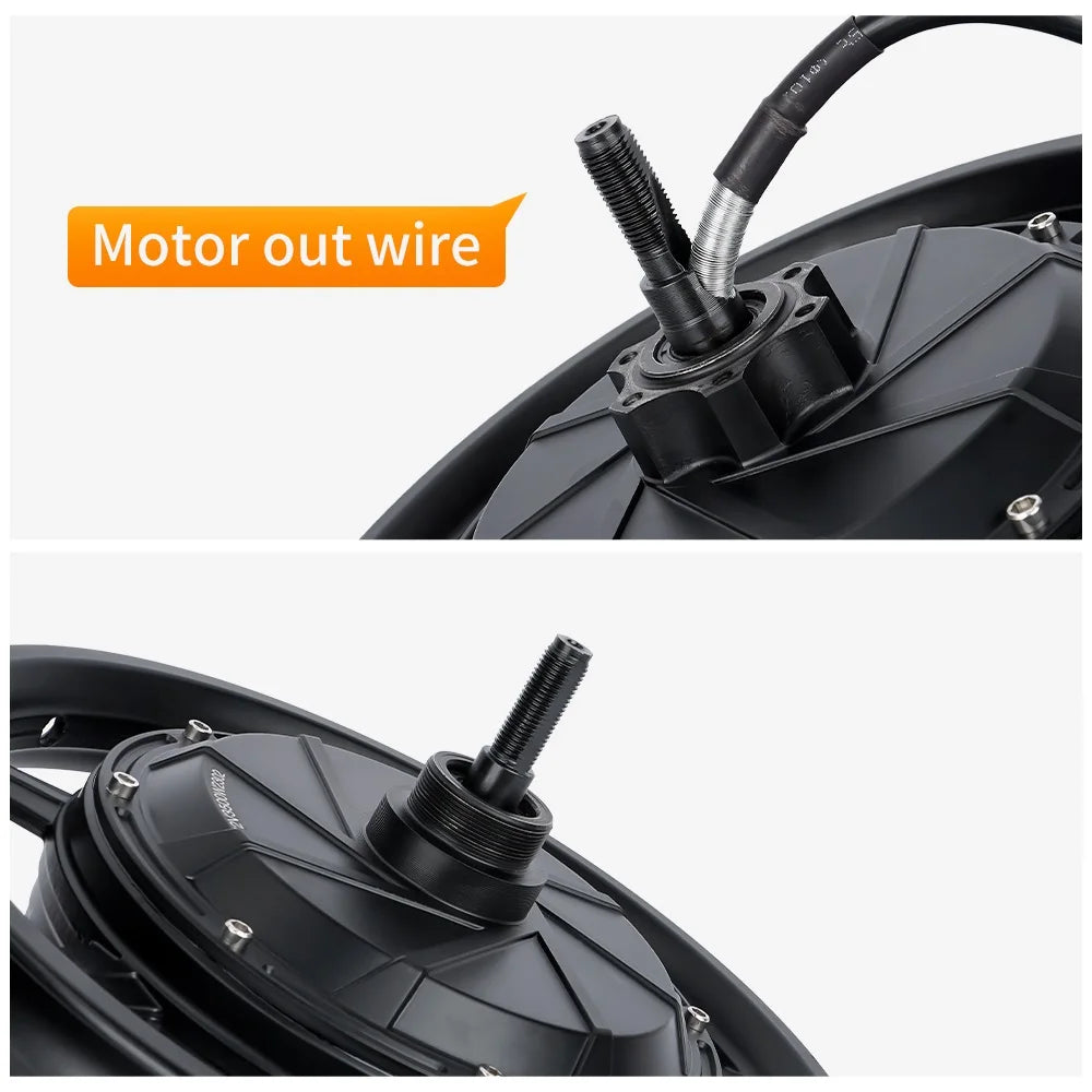 Electric Bike Motor 14 Inch 48V 72V 3500W 5000W DC Brushless Motor Suitable For Kugo Kirin B2 Electric Scooter