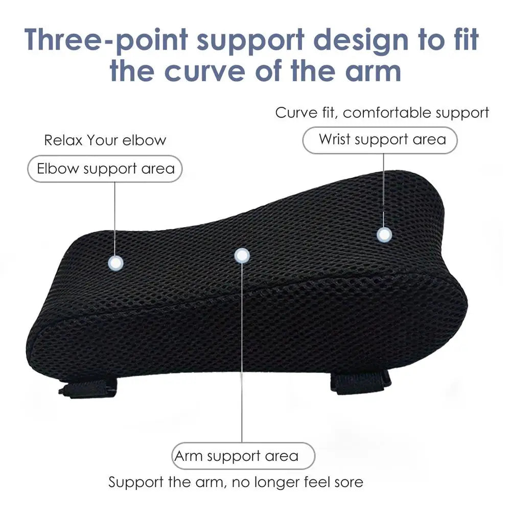 Arm Rest Cover Elbow Armrest Pads Comfortable Support Chair Elbow Pads with Adjustable Straps for Office Chairs Wheelchairs