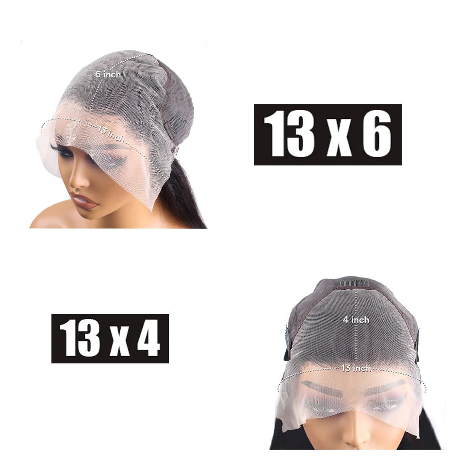 Lafino 200% Density Body Wave Lace Front Wig 13x6 Loose Body Wave 13x4 Lace Front Wigs Black Wig Human Hair 40 Inch Brazilian