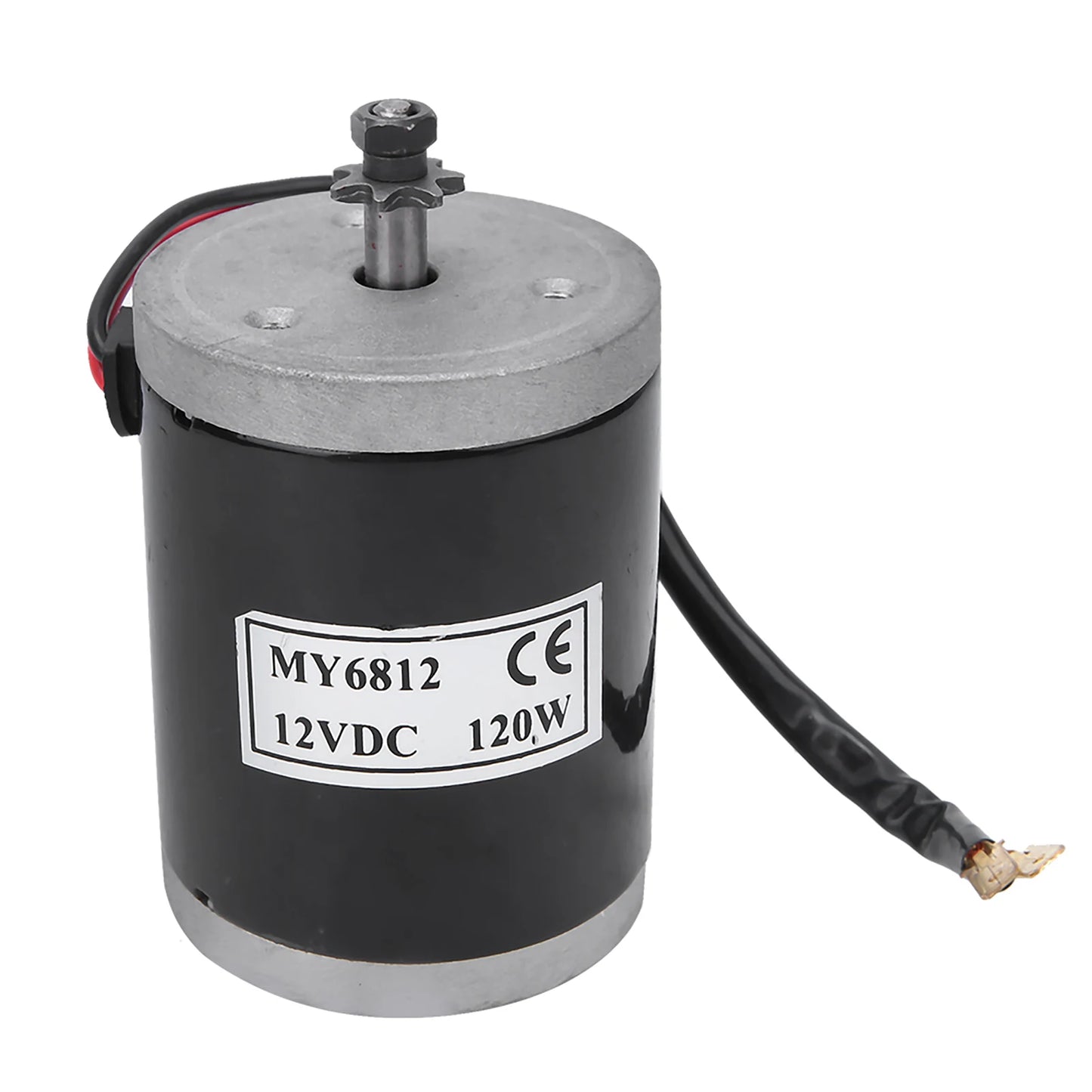 Brushed Motor MY6812 12V 120W High Speed Small Brush Motor with Belt Pulley Electric Scooter E Bike Accessory Bike Brushed Motor