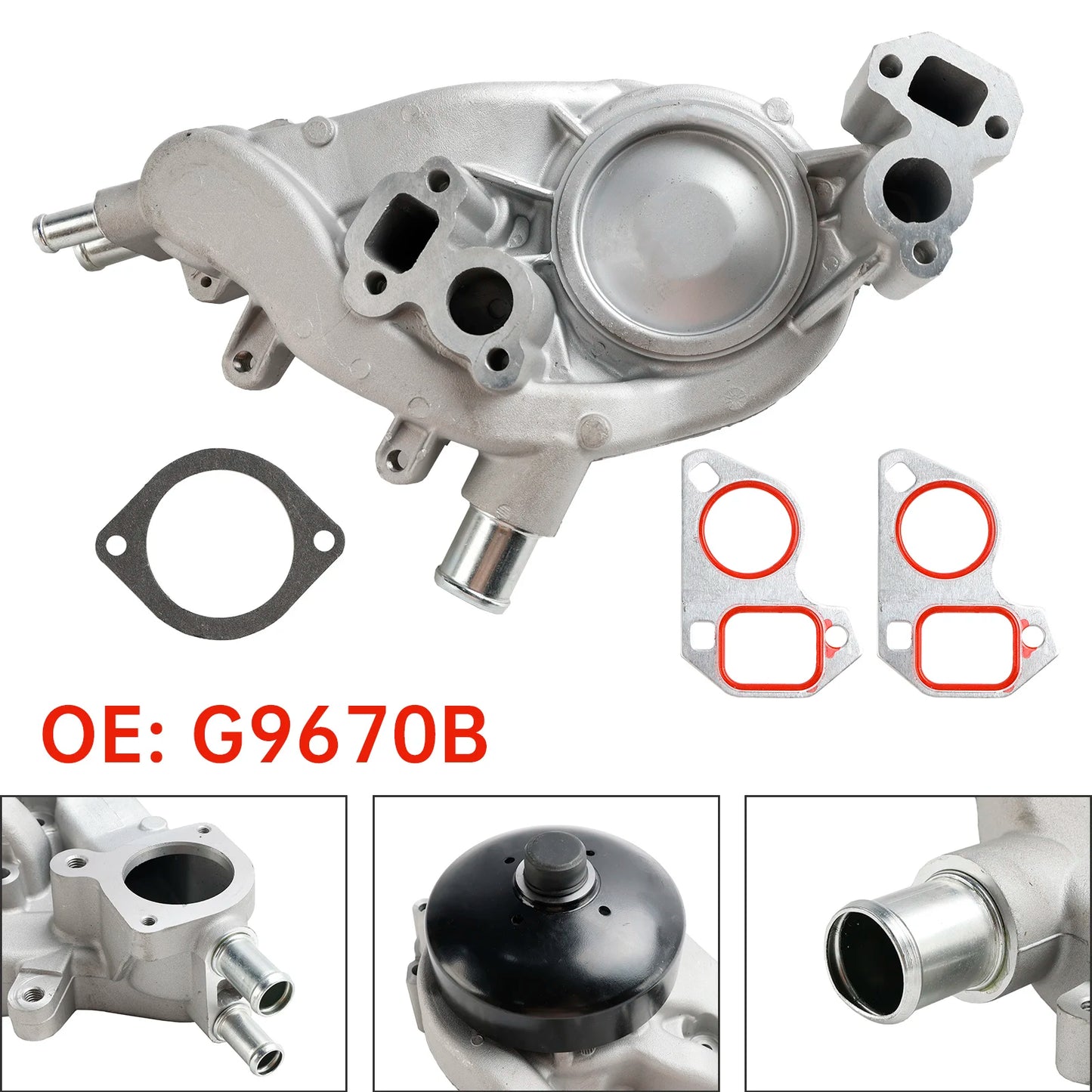 Artudatech G9670B Mechanical Water Pump for Chevrolet Vortec 4.8L 5.3L 6.0L 2007-2019 Car Accessories