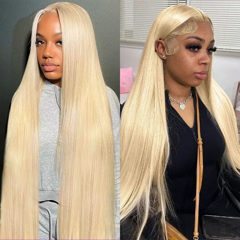 52 Inch 613 Blonde HD Lace Frontal Wig Human Hair Wigs 13x6 200 Density HD Transparent Lace Front Human Hair Wigs For Women