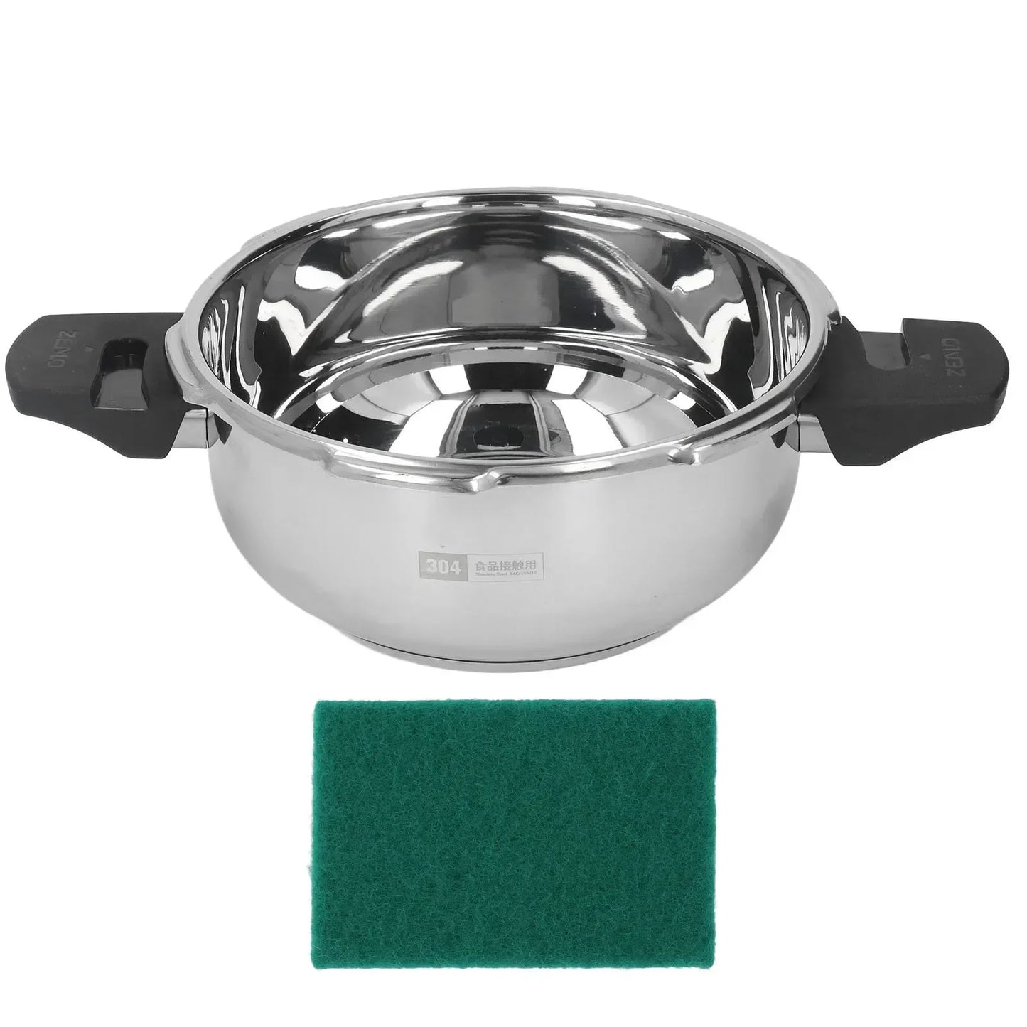 1.8L 18cm Pressure Cooker Stainless Steel  Safe Explosion Proof  Pressure Cooker Pot for Gas Stove Induction Cooker